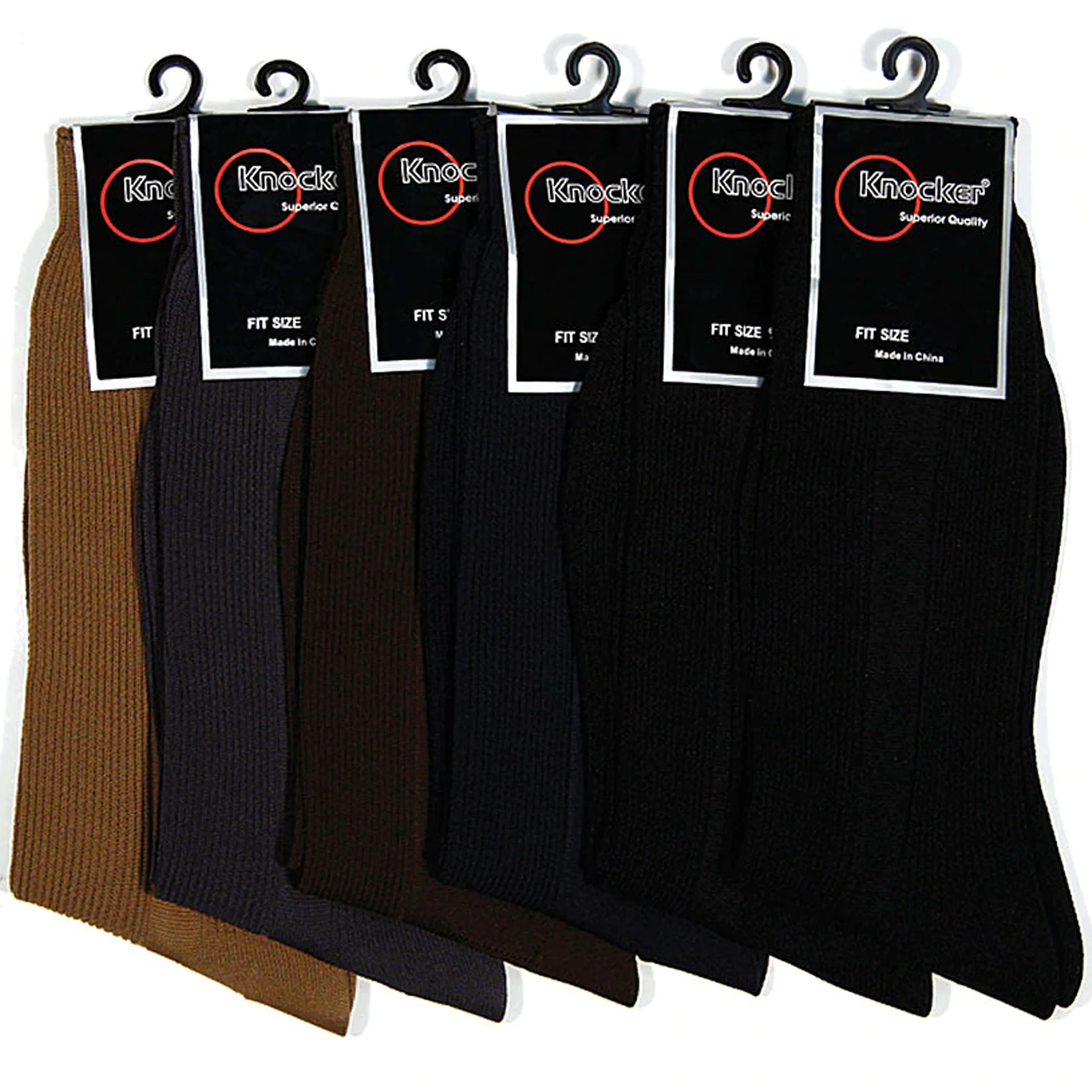12 Pairs Men Dress Socks Work Business Casual Crew Solid Multicolor Wedding 9-11