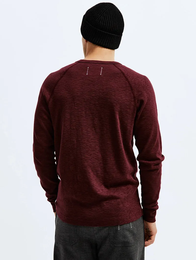 1X1 Slub Long Sleeve Crimson