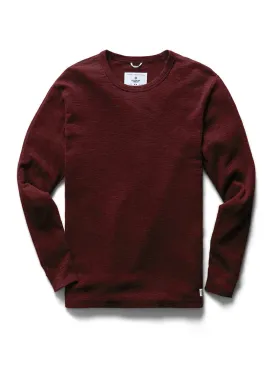 1X1 Slub Long Sleeve Crimson