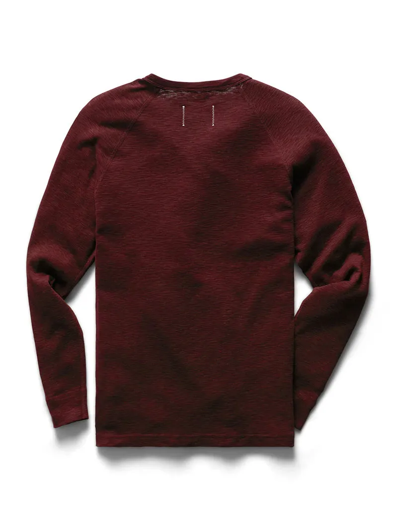 1X1 Slub Long Sleeve Crimson