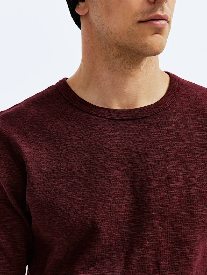 1X1 Slub Long Sleeve Crimson