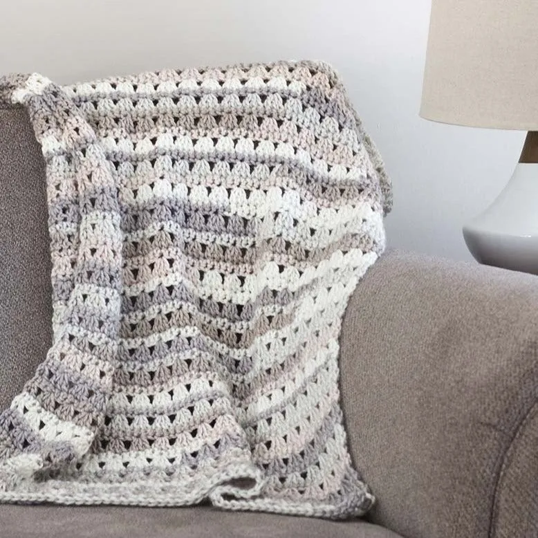 Alissa Blanket Crochet Pattern in Eight Sizes