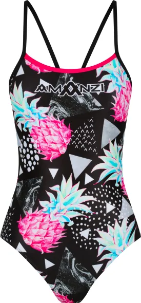 Amanzi Havana Womens Pro Back One Piece Swimsuit