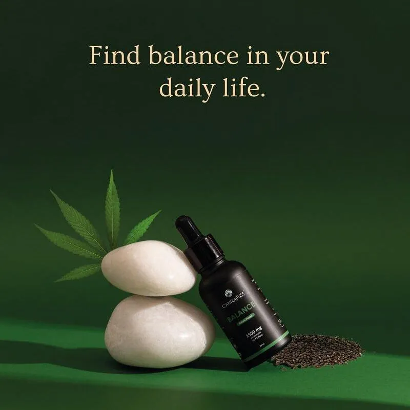 Anandamide Collection - CannaBliss Balance - Full Spectrum Cannabis Leaf Extract (500mg, 1500mg)