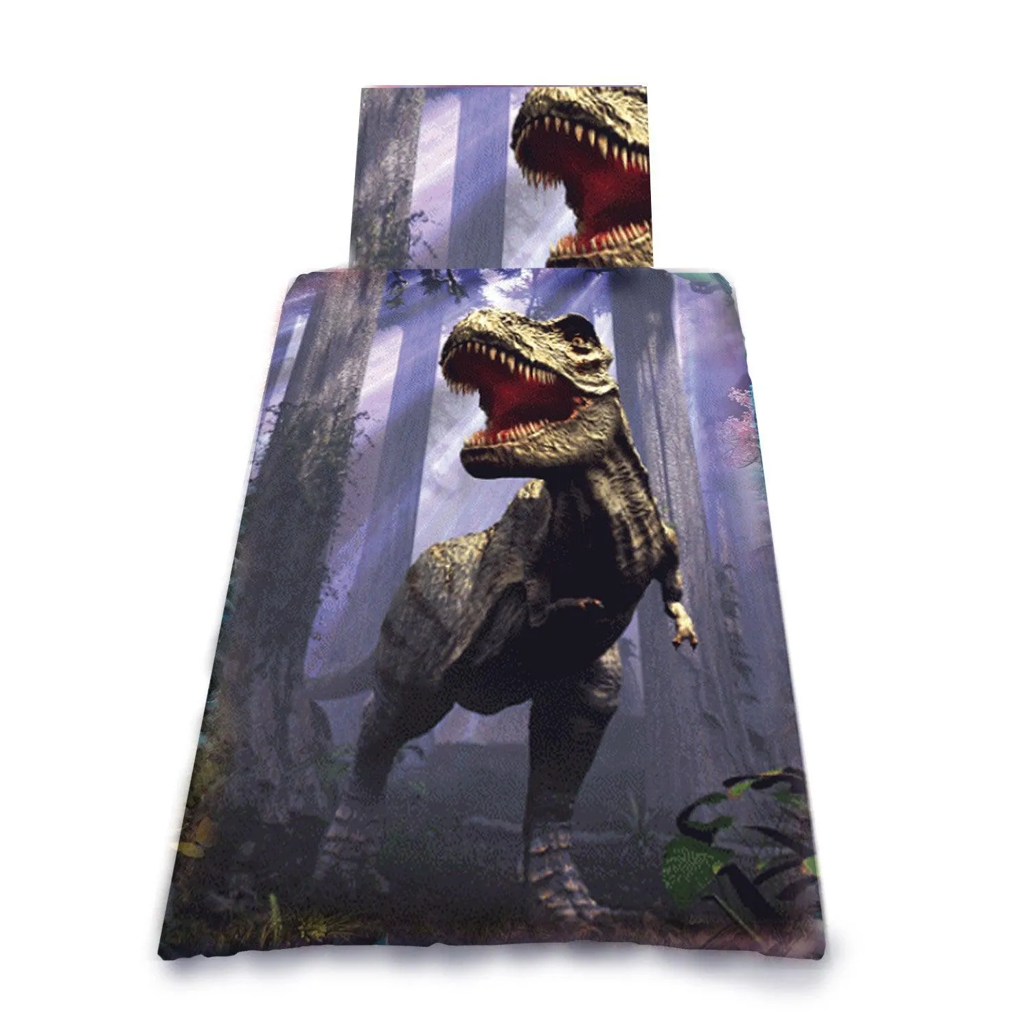 Autumn Bedroom Decor LAND OF T-REX - DUVET & PILLOW COVERS CASE SET SINGLE BED