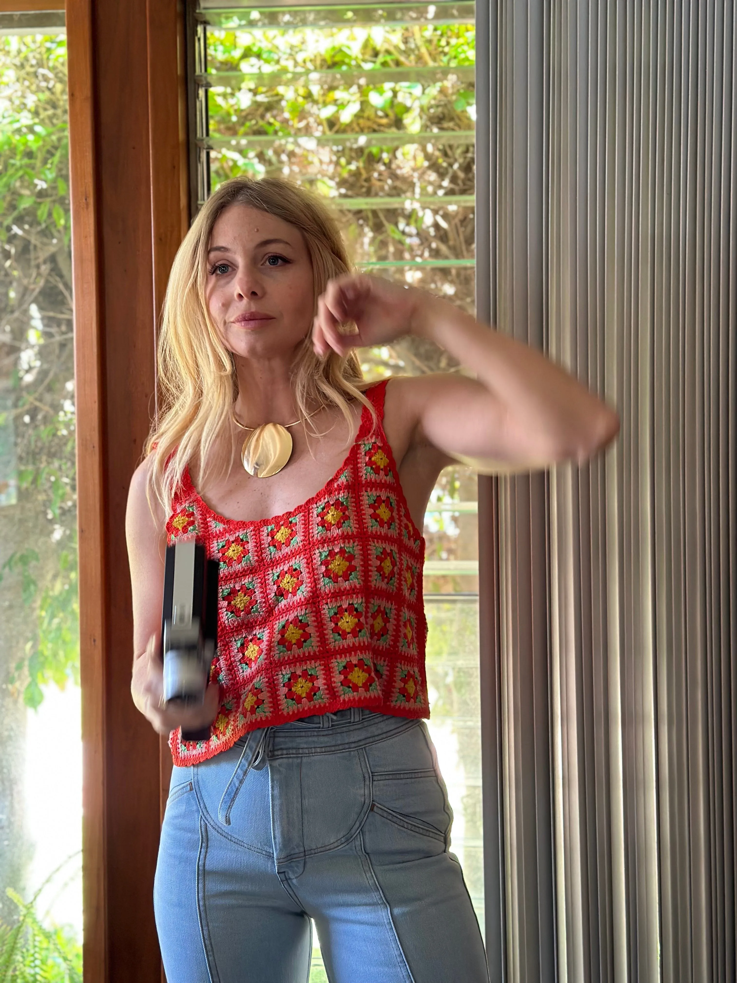 Babe Rainbow Crochet Tank | Tomato