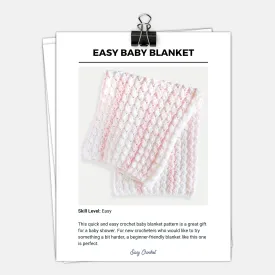 Blanket Stitch Blanket Crochet Pattern in 15 Sizes
