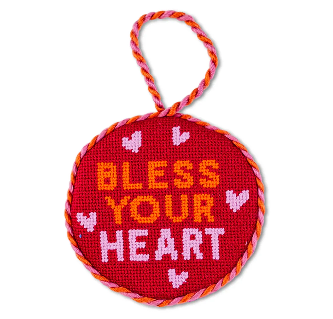 Bless Your Heart  Needlepoint Ornament