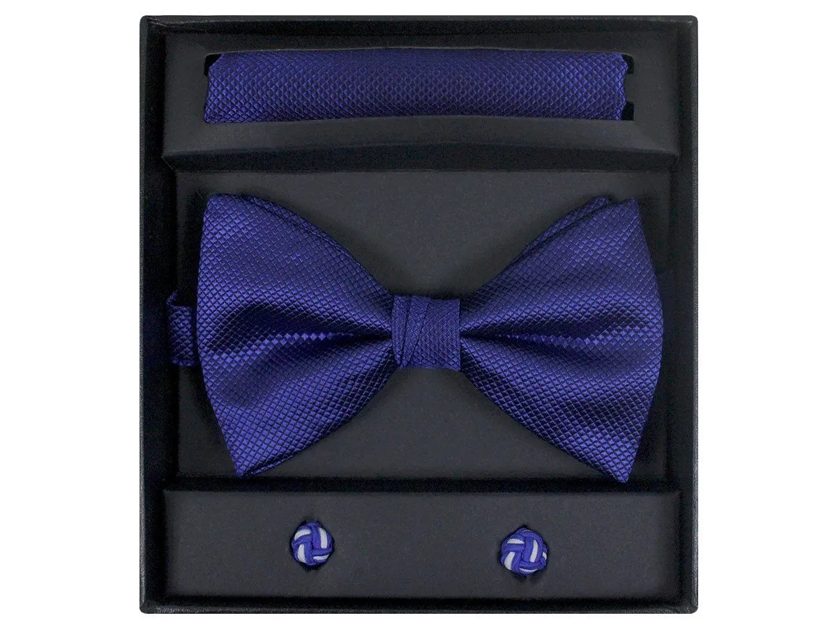 Boy's Bow Tie Box Set 21943 Royal