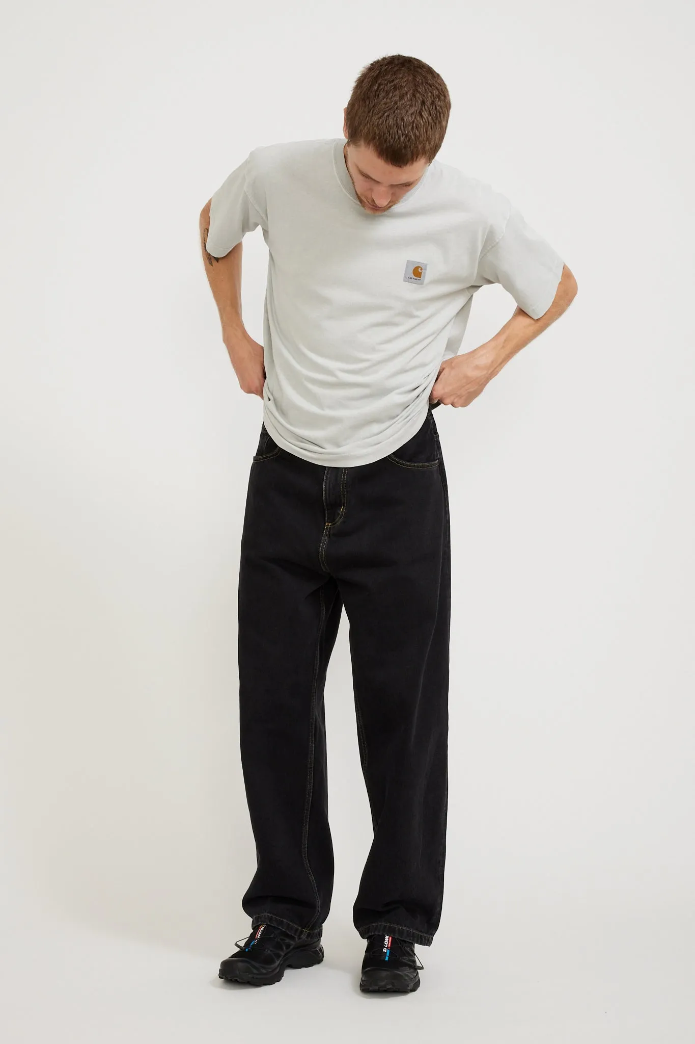 Brandon Pant Black Stone Washed