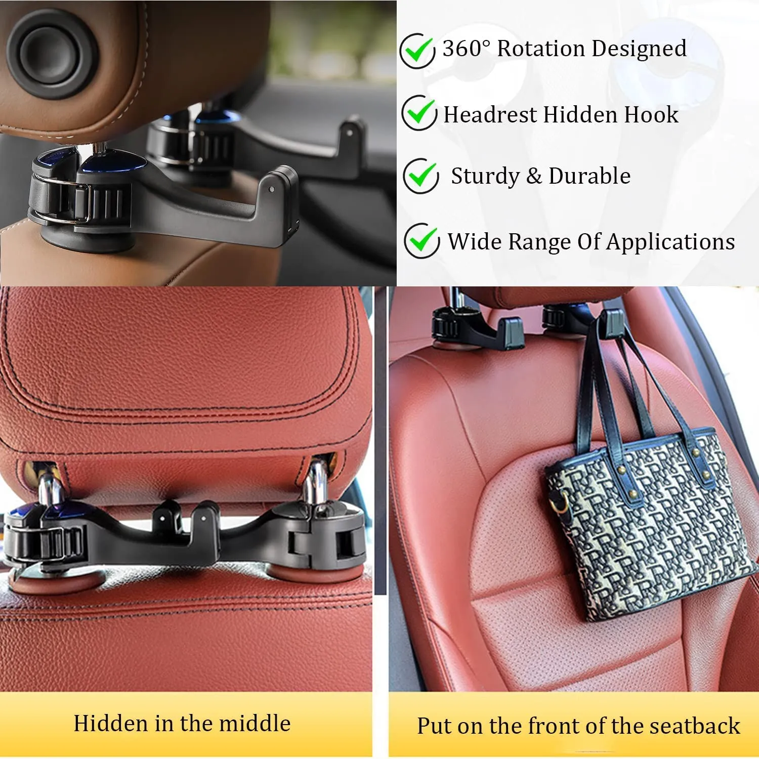 Car Back Seat Hooks Buy 1 Get 1 Free