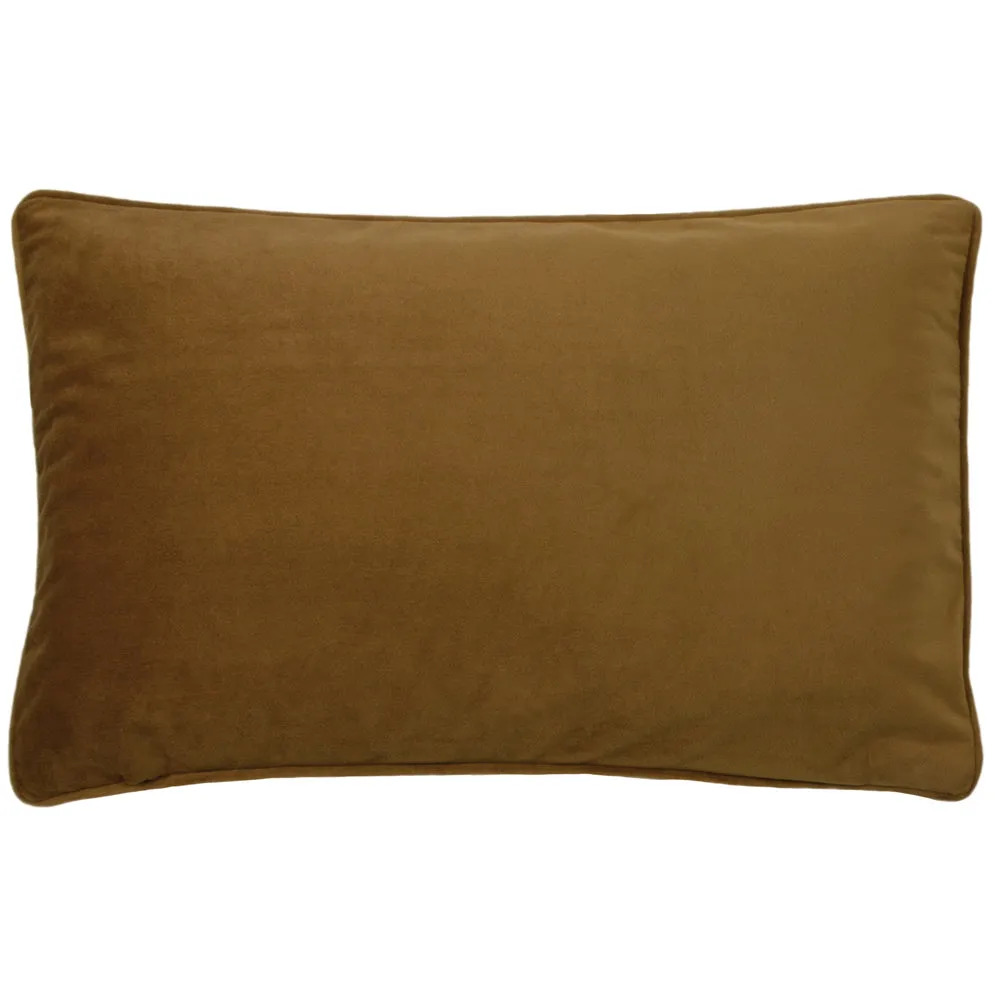 Cheetah Forest Velvet Cushion Gold