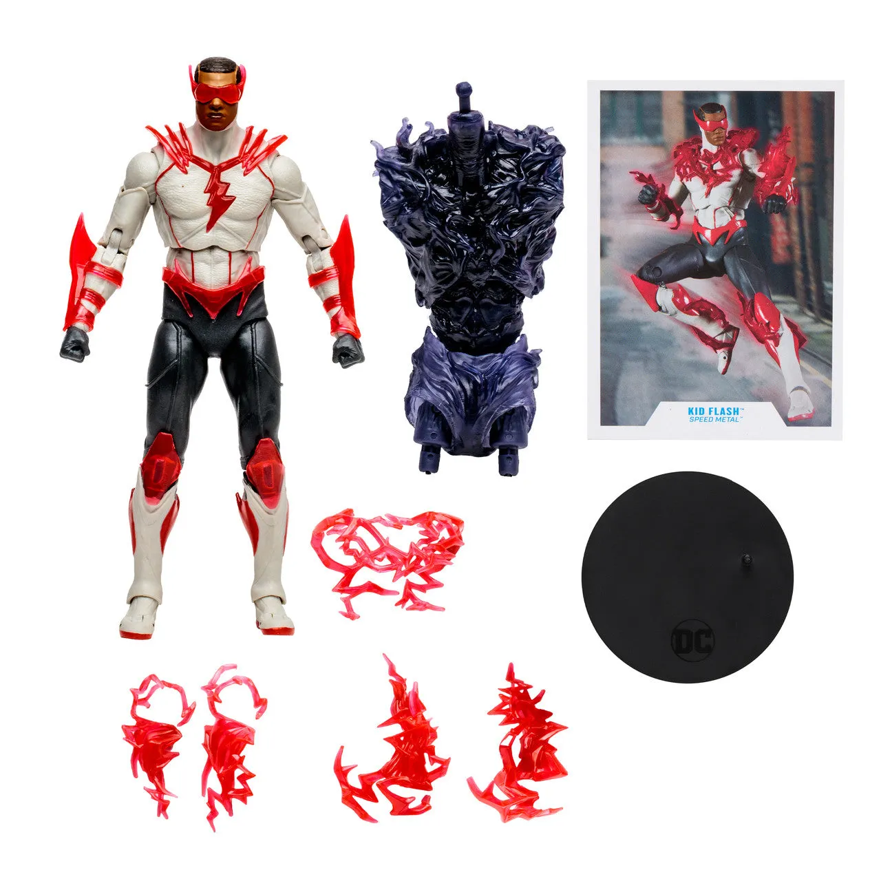DC Multiverse Kid Flash (Dark Nights Death Metal: Speed Metal) (Build a Figure - The Darkest Knight)  7" Inch Scale Action Figure - McFarlane Toys