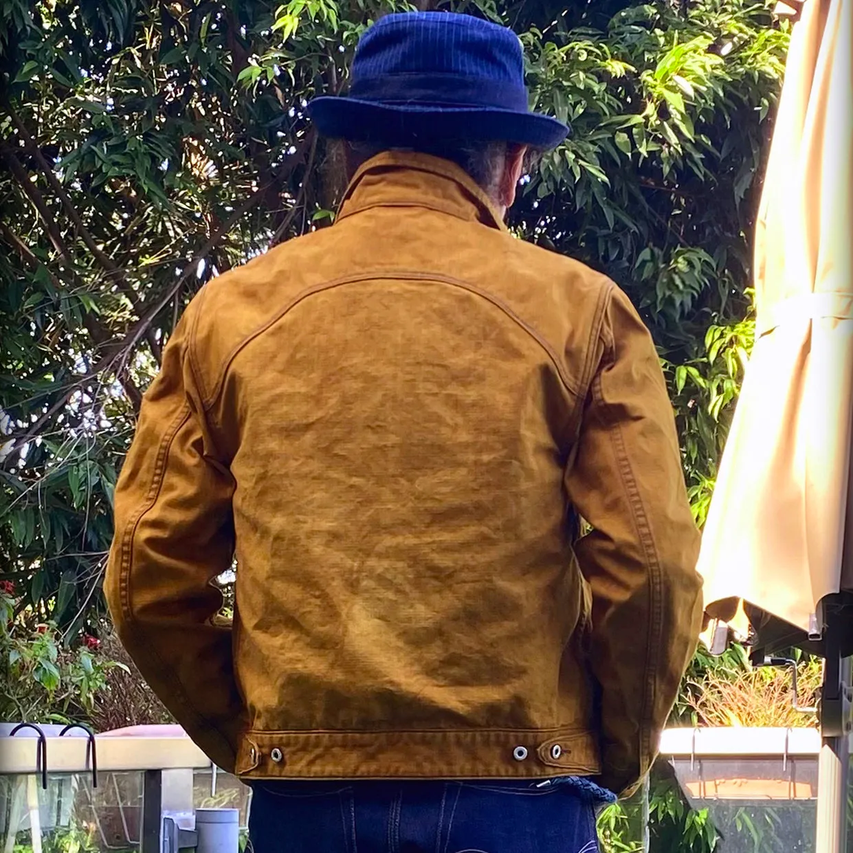 DDL 327-TYLER LUCKY-GOLD REGULAR FIT TYPE 4 DOUBLE DYED CANVAS JACKET -12OZ-GOLD