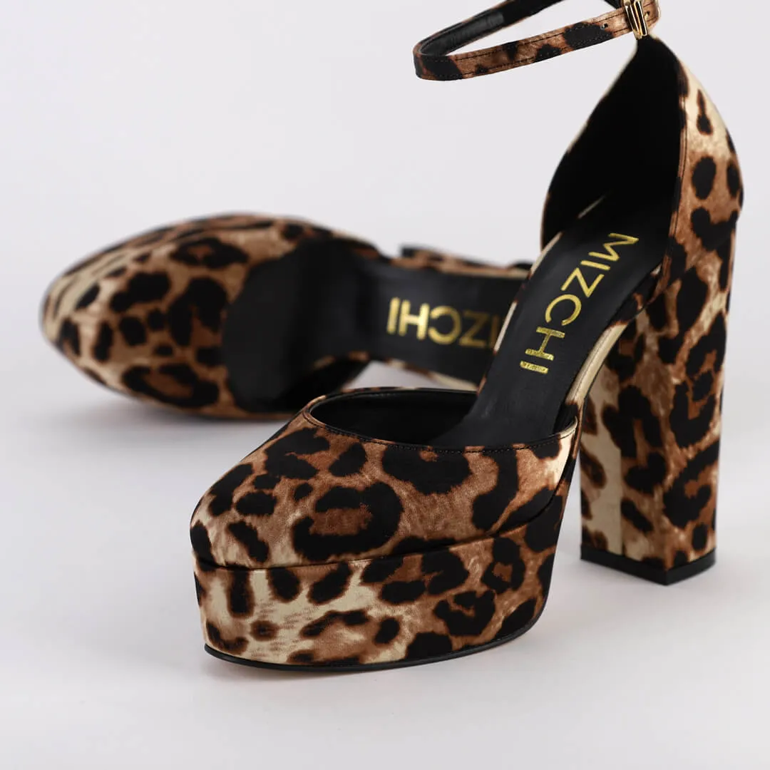 *DESCARDO - leopard, 12/3.5cm size UK 2.5