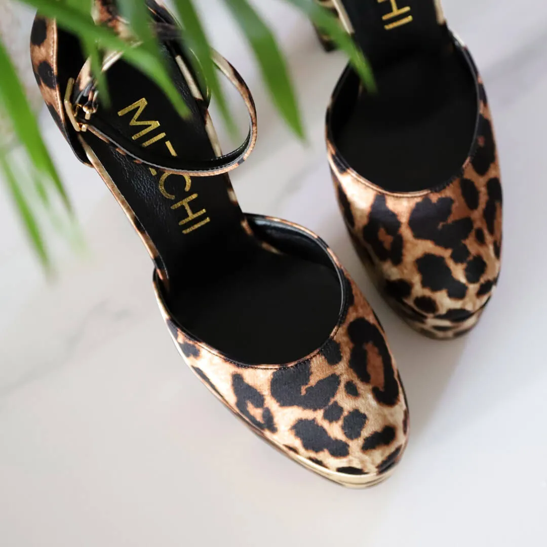 *DESCARDO - leopard, 12/3.5cm size UK 2.5