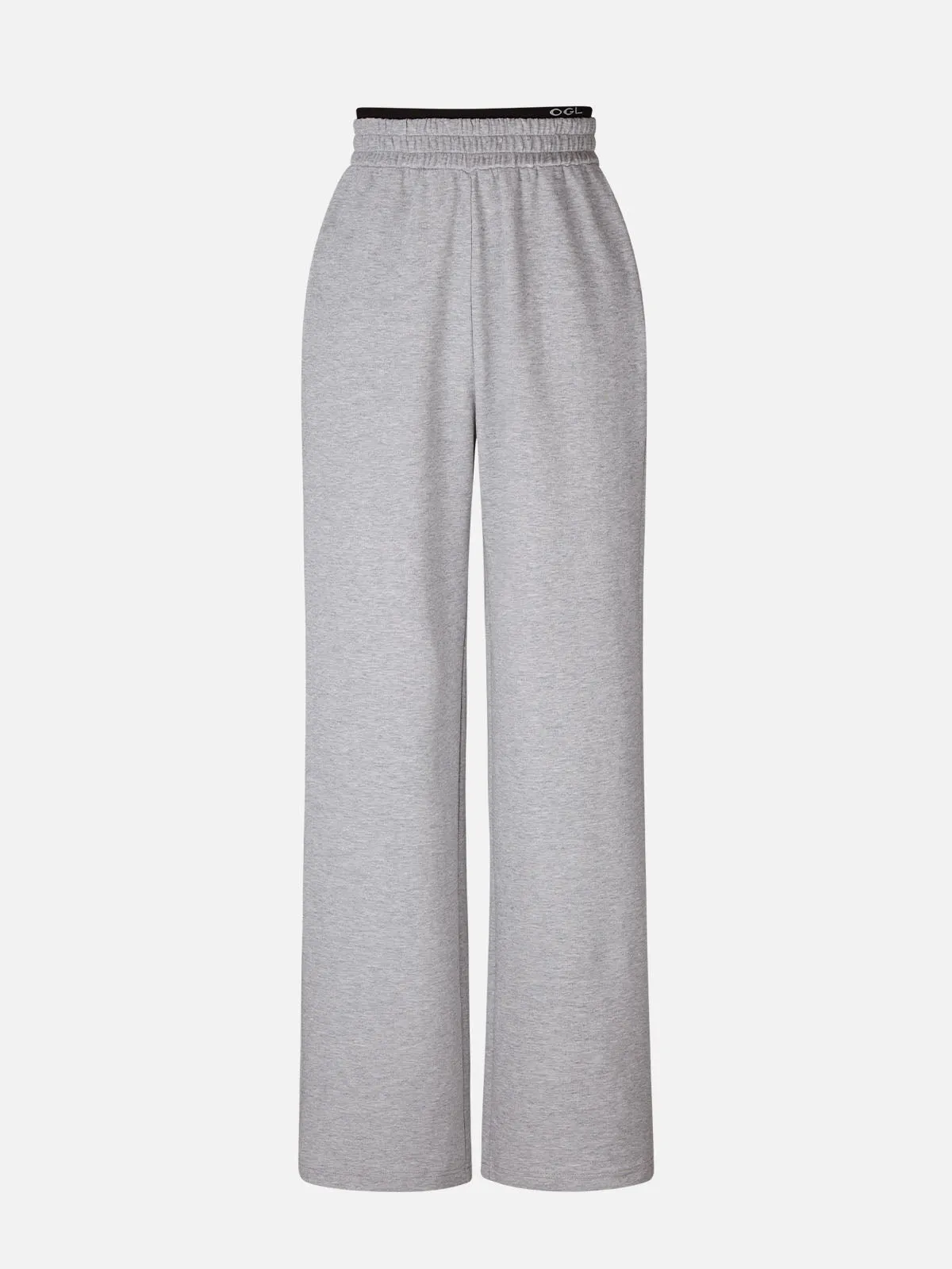 Double Waistband Straight Leg Pants