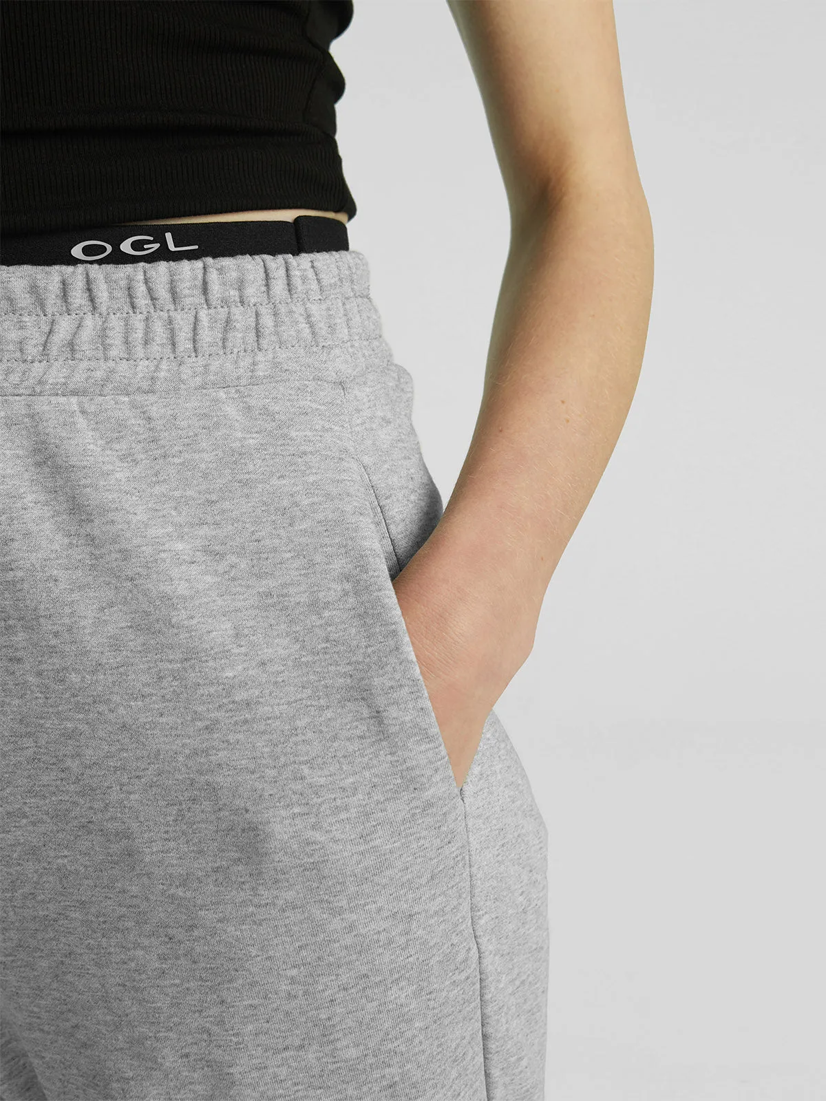 Double Waistband Straight Leg Pants