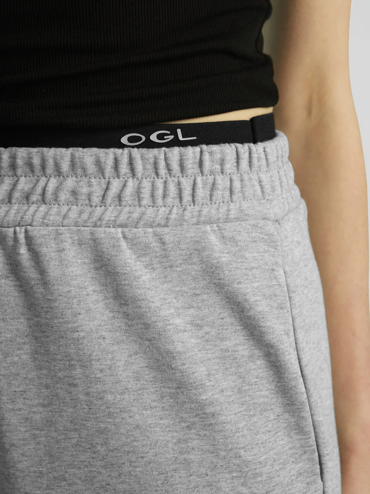 Double Waistband Straight Leg Pants