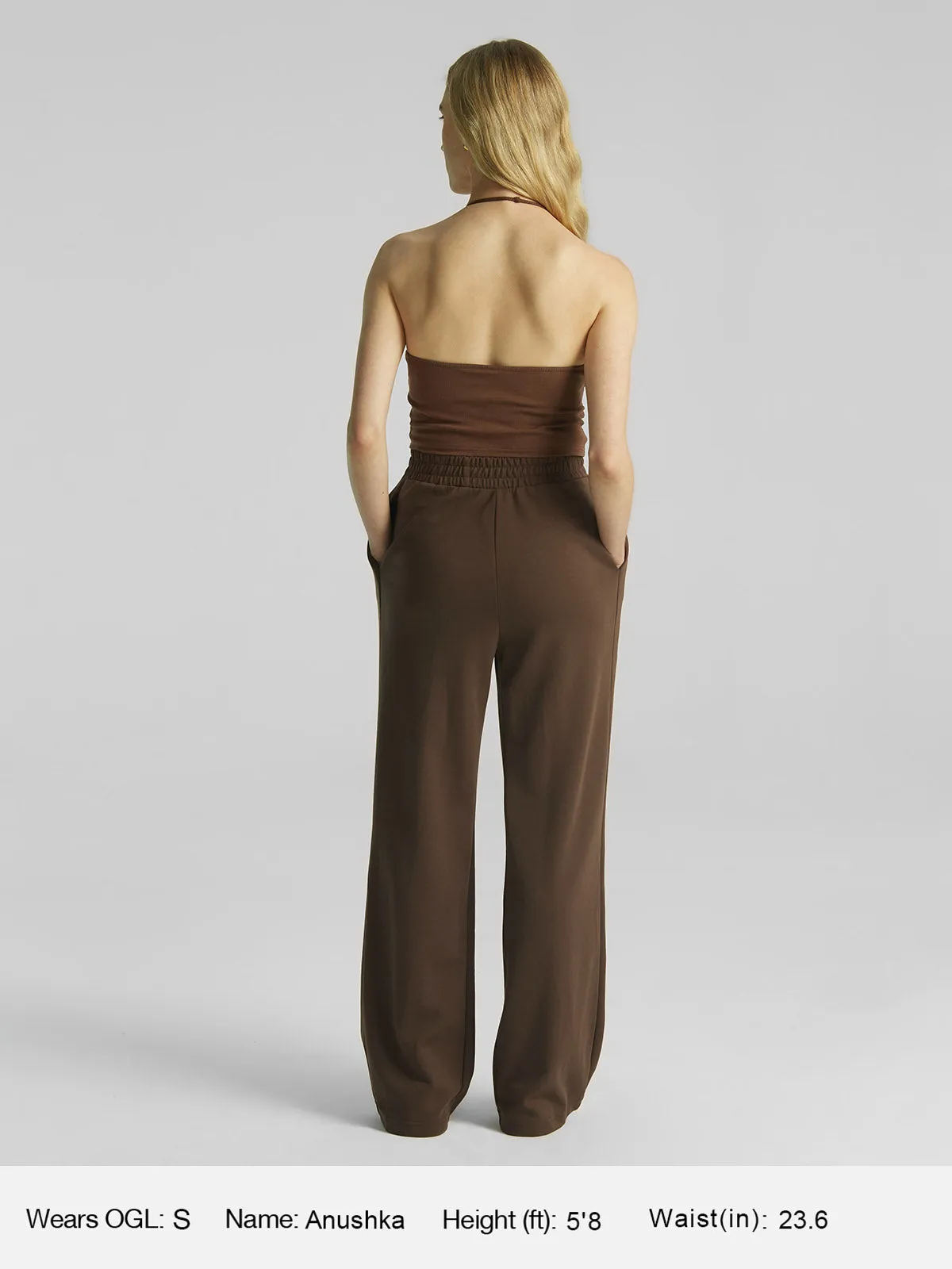 Double Waistband Straight Leg Pants