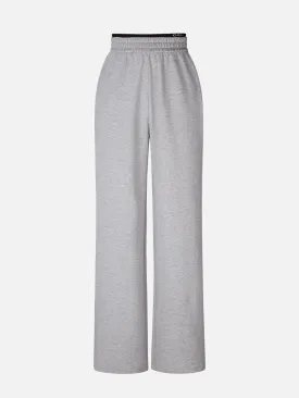 Double Waistband Straight Leg Pants