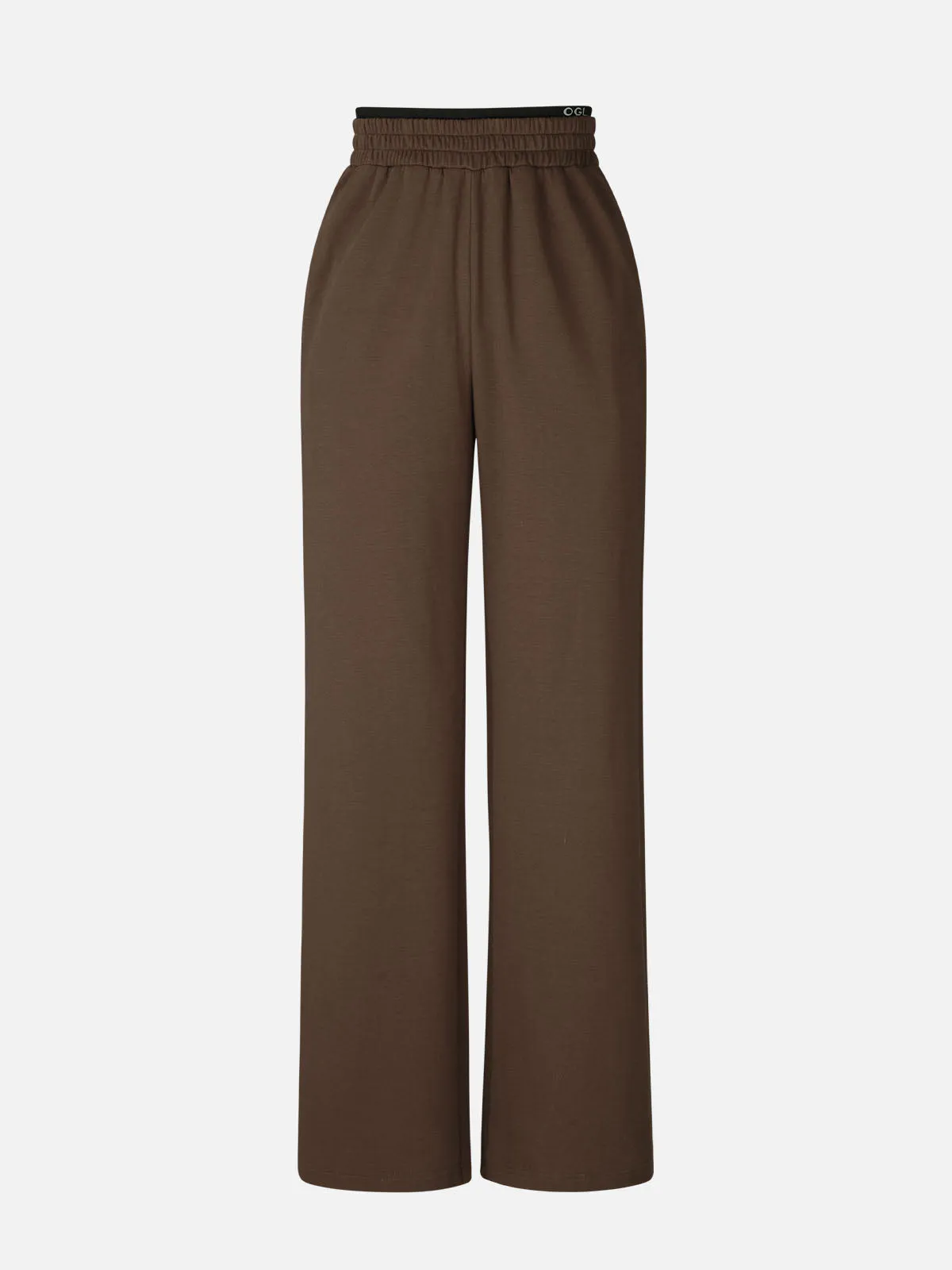 Double Waistband Straight Leg Pants