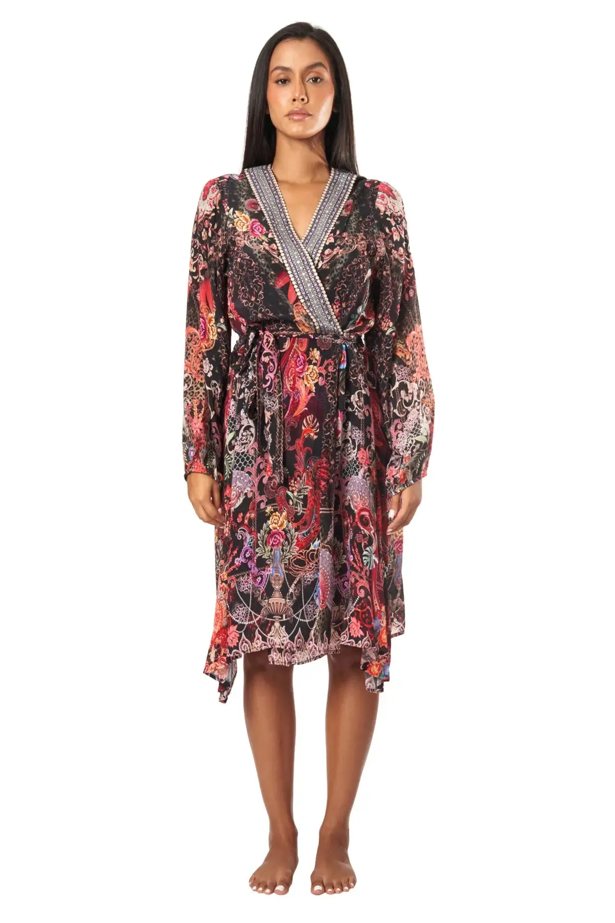 Forest Festival Women's Midi Wrap Dresses