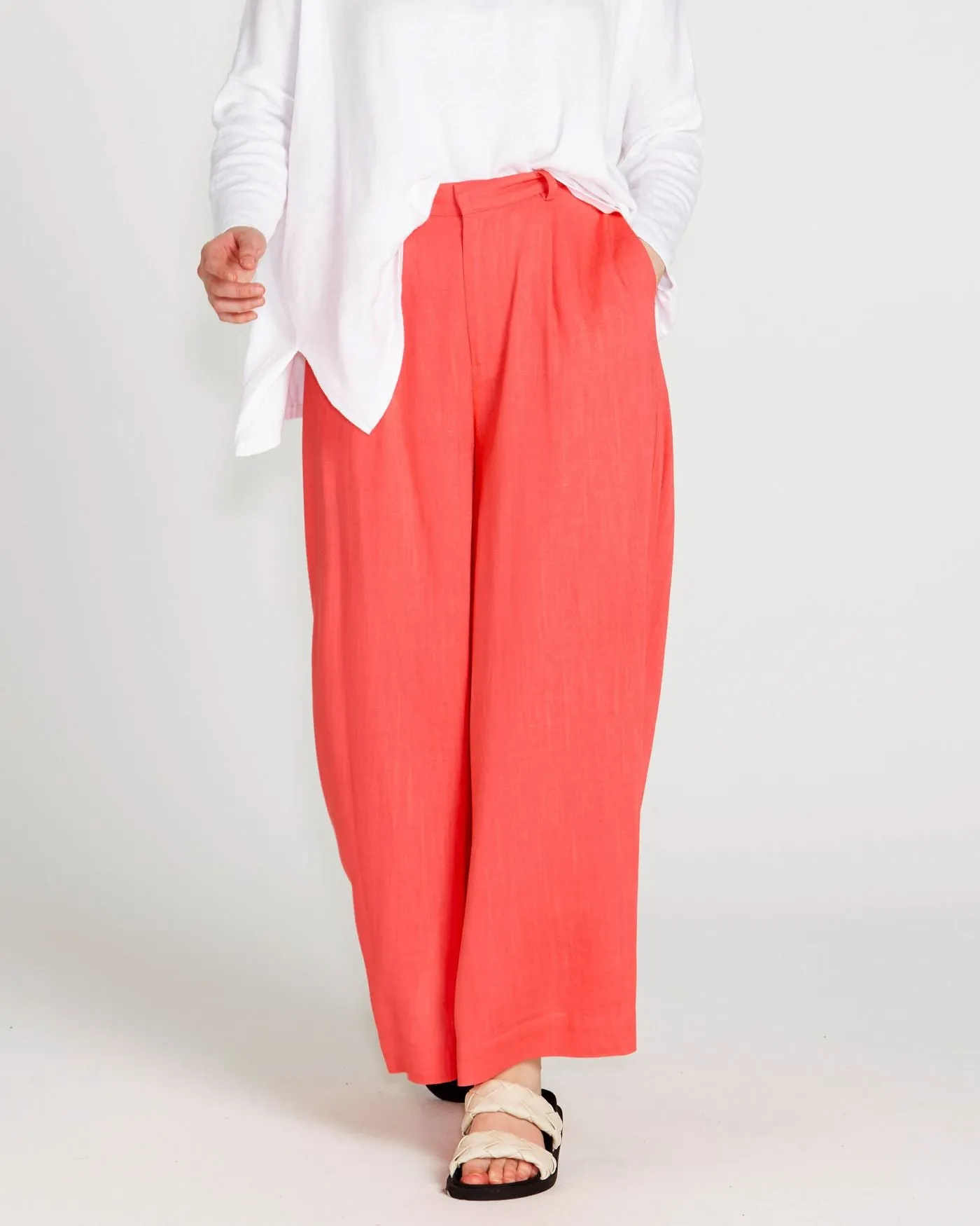 Francesca Wide Leg Pant - Pink