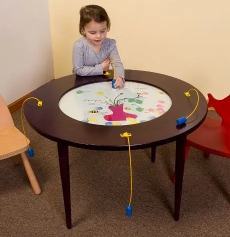 Funny Face Magnetic Round Kids Activity Play Table