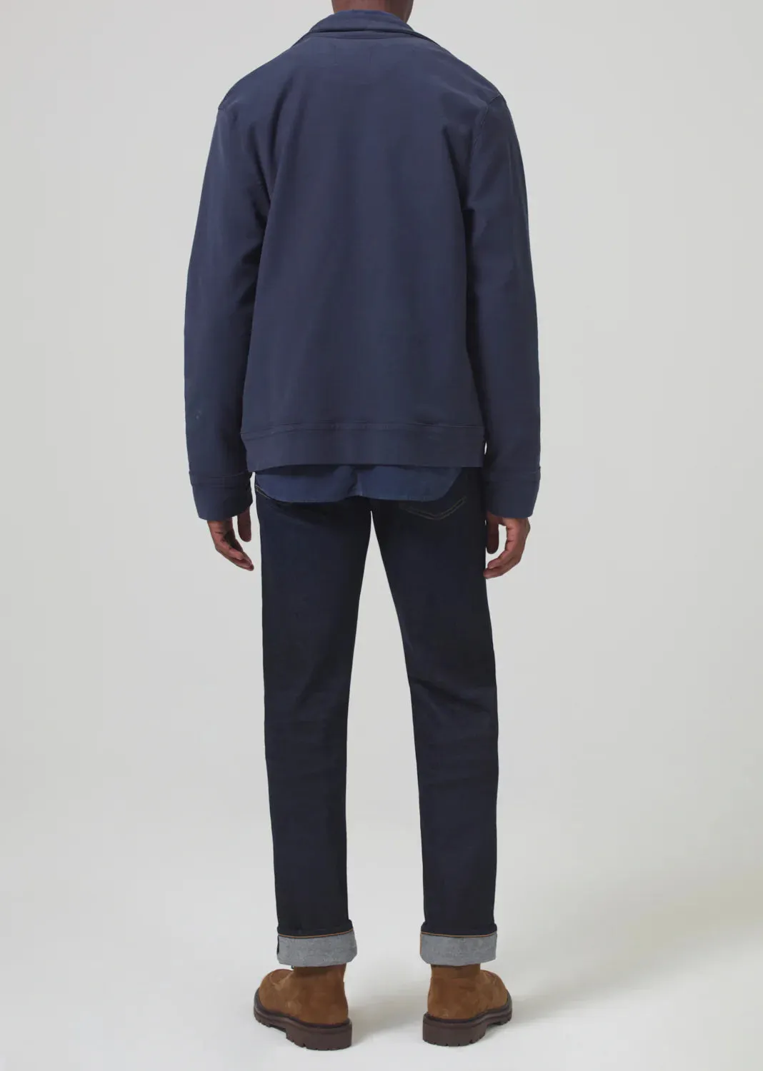 Gage Slim Straight Cashmere Denim in Falcon