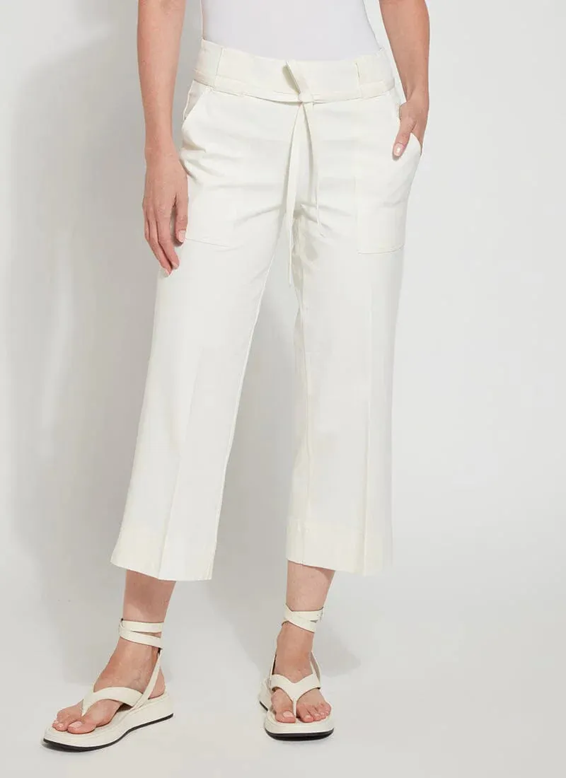 Hallie Twill Wide Leg Crop