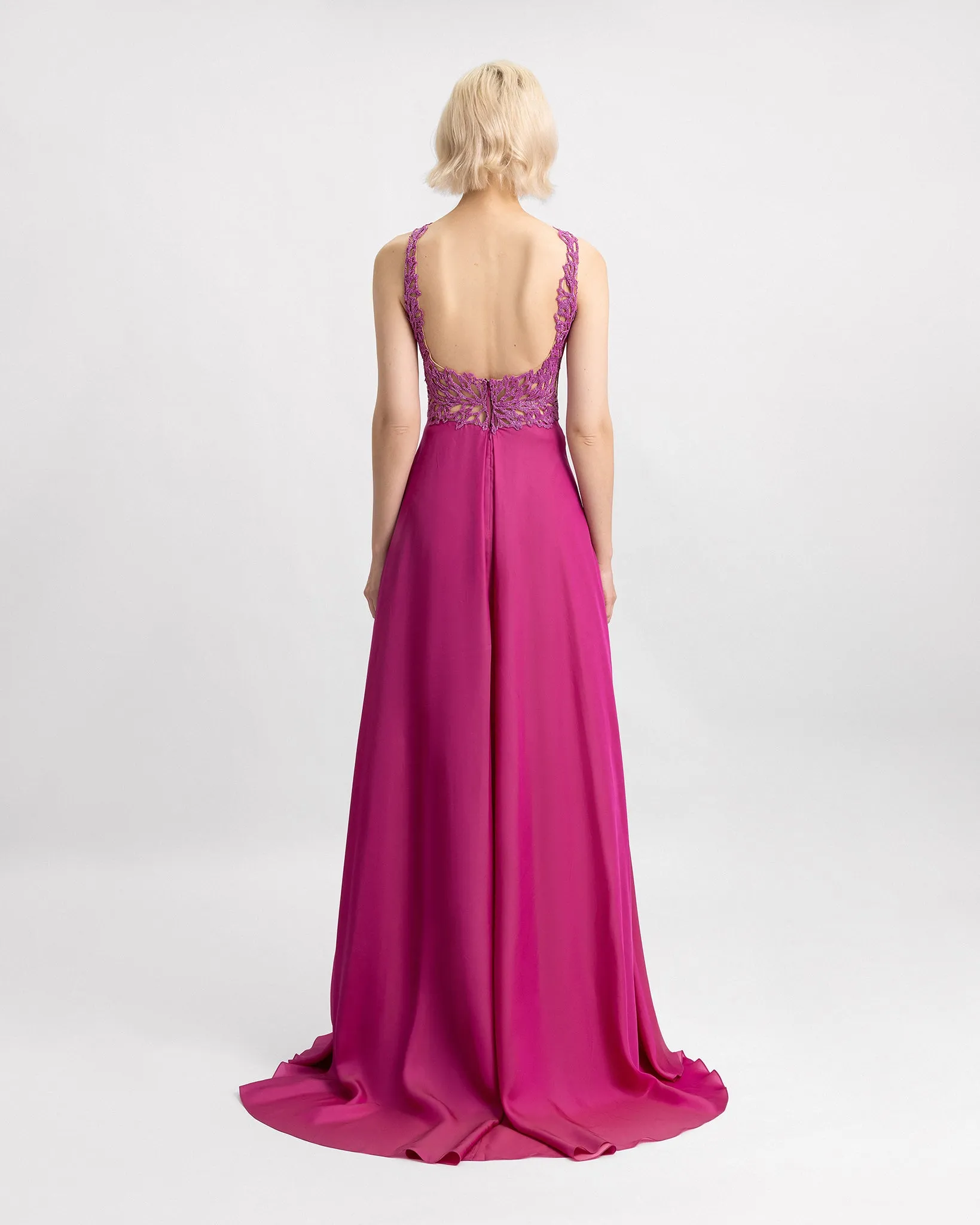 Halter Beaded Neckline Dress
