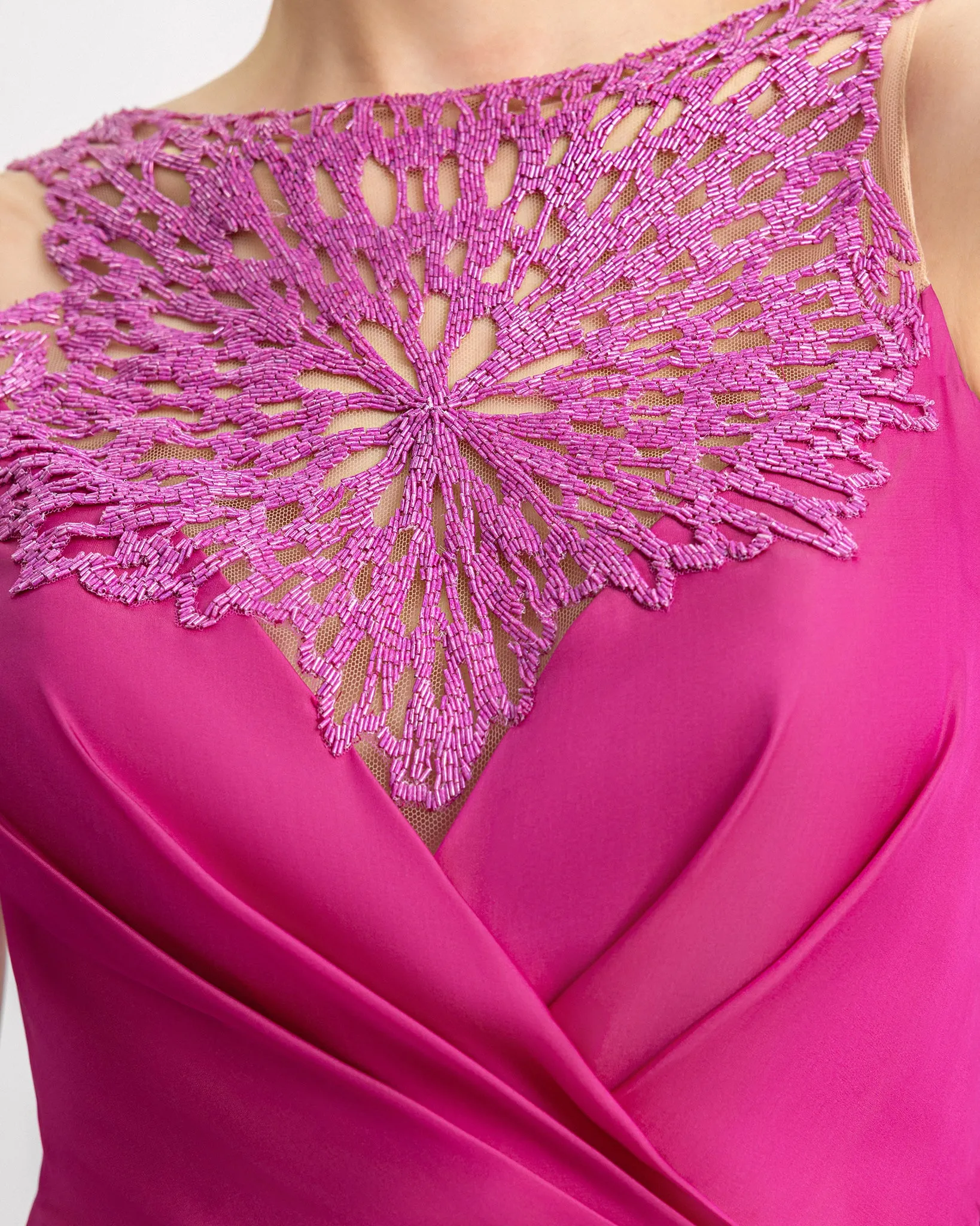 Halter Beaded Neckline Dress