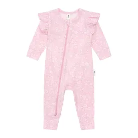Huxbaby Daisy Seashell Frill Romper - Lilac Mist