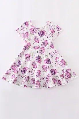 Hydrangea Ruffle Dress