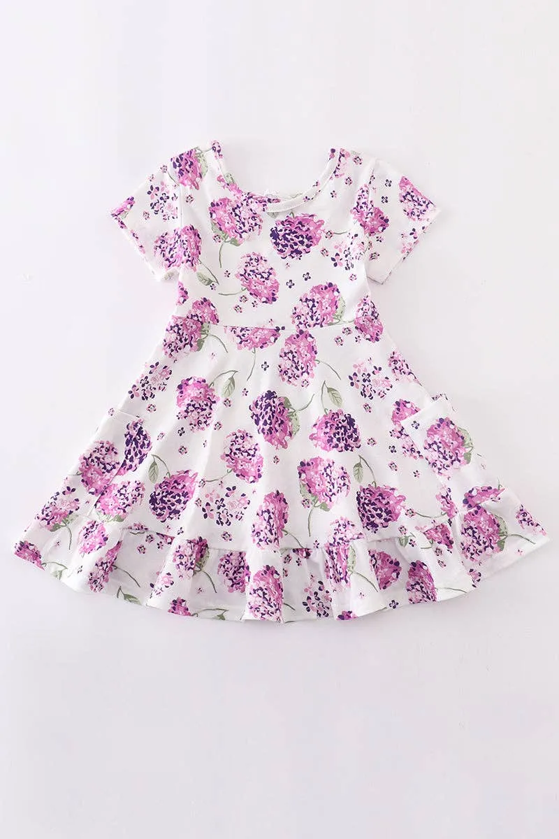 Hydrangea Ruffle Dress