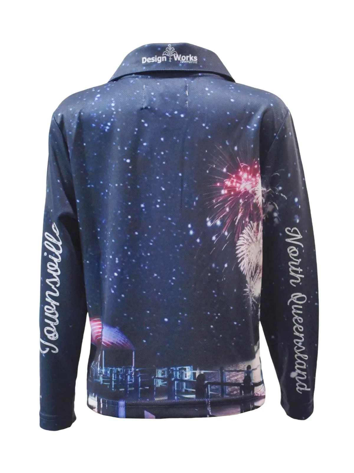 Kids Long Sleeve Fishing Shirts - Night Jetty