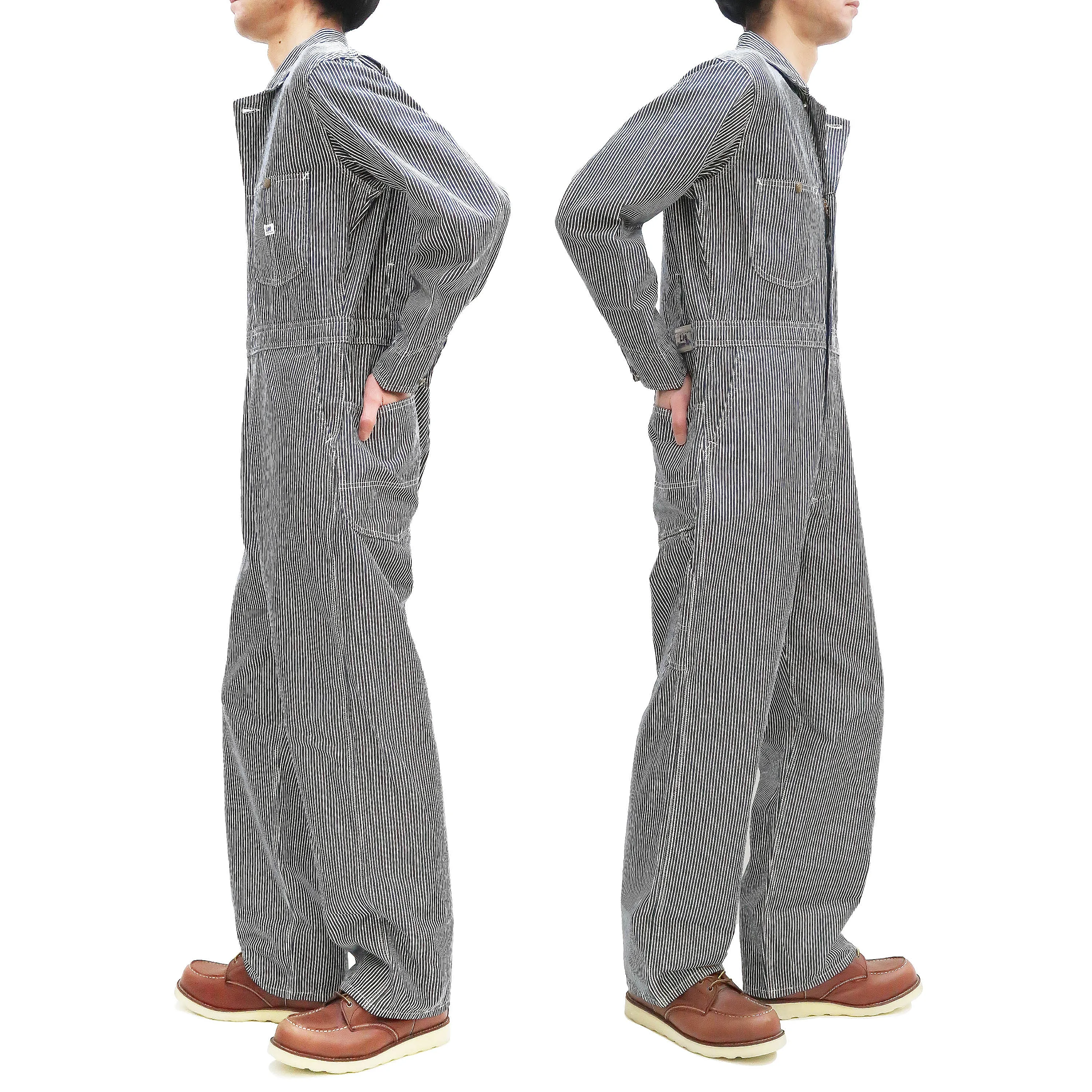 Lee Coverall Men's Reproduction of Union-All Long Sleeve Unlined Coveralls LM7213 LM7213-204 Hickory Stripe