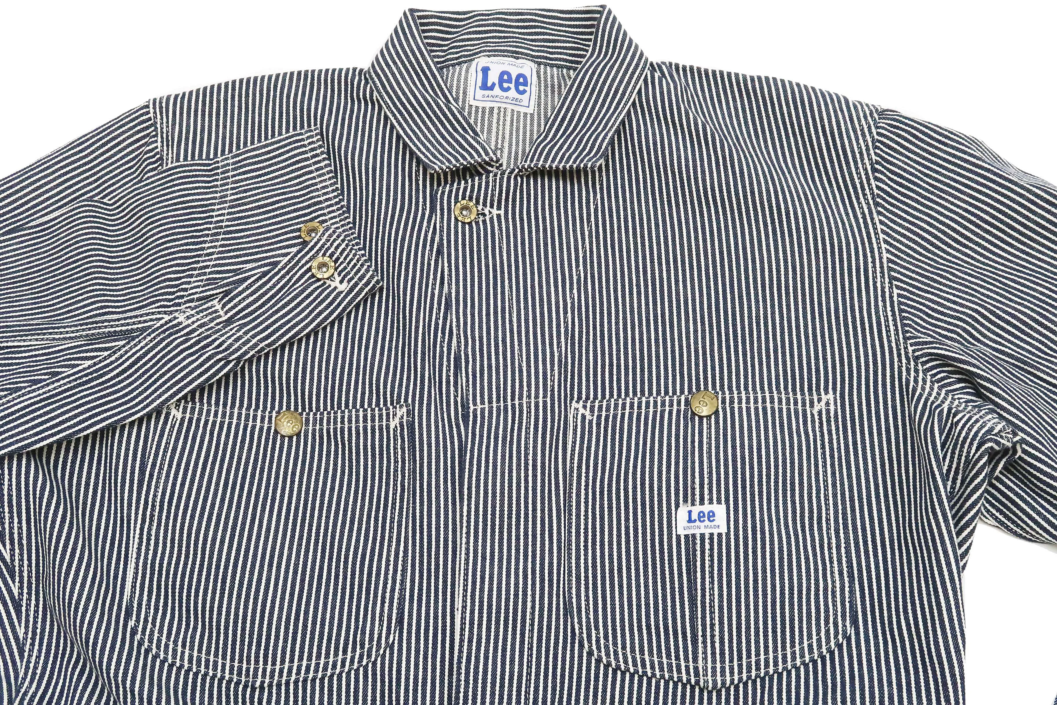 Lee Coverall Men's Reproduction of Union-All Long Sleeve Unlined Coveralls LM7213 LM7213-204 Hickory Stripe