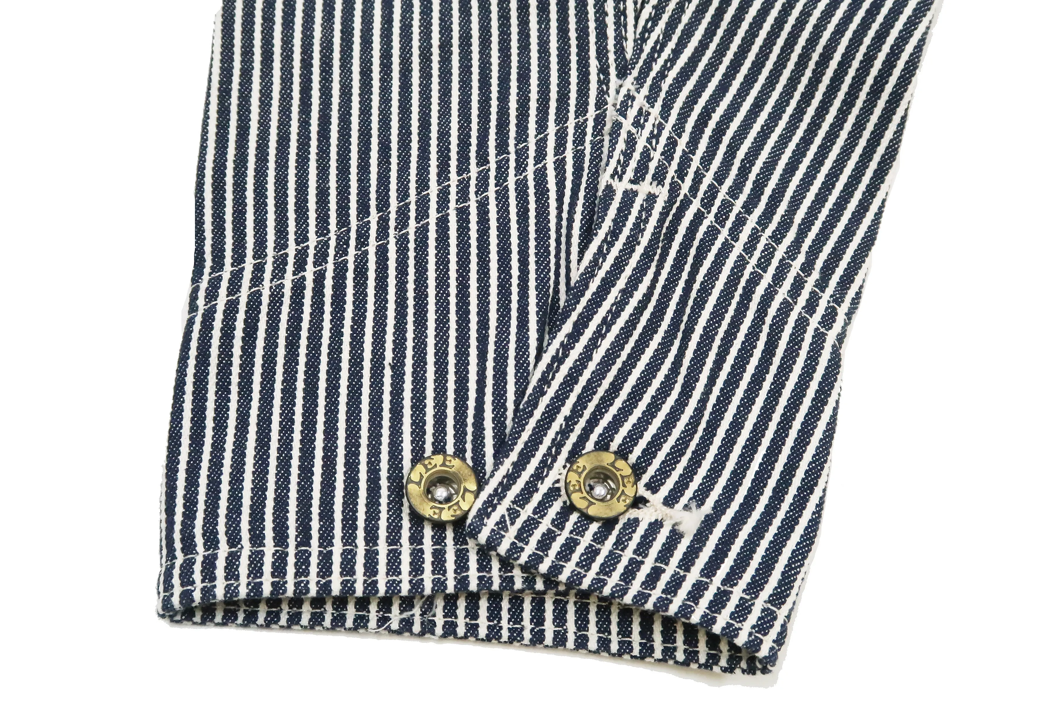 Lee Coverall Men's Reproduction of Union-All Long Sleeve Unlined Coveralls LM7213 LM7213-204 Hickory Stripe