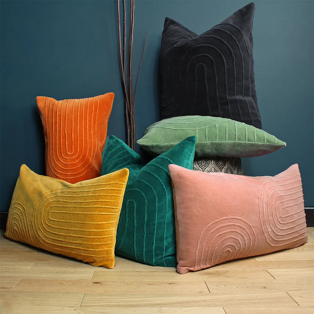 Mangata Soft Velvet Cushion Orange
