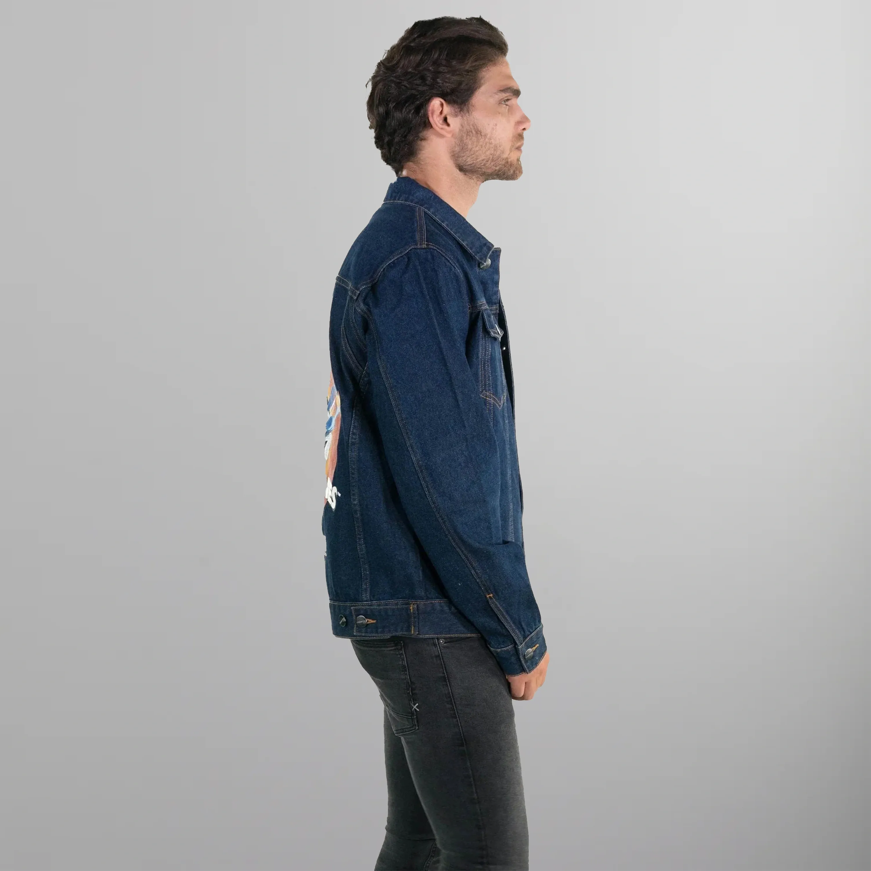 Men's Looney Tunes Denim Trucker Jacket - FINAL SALE