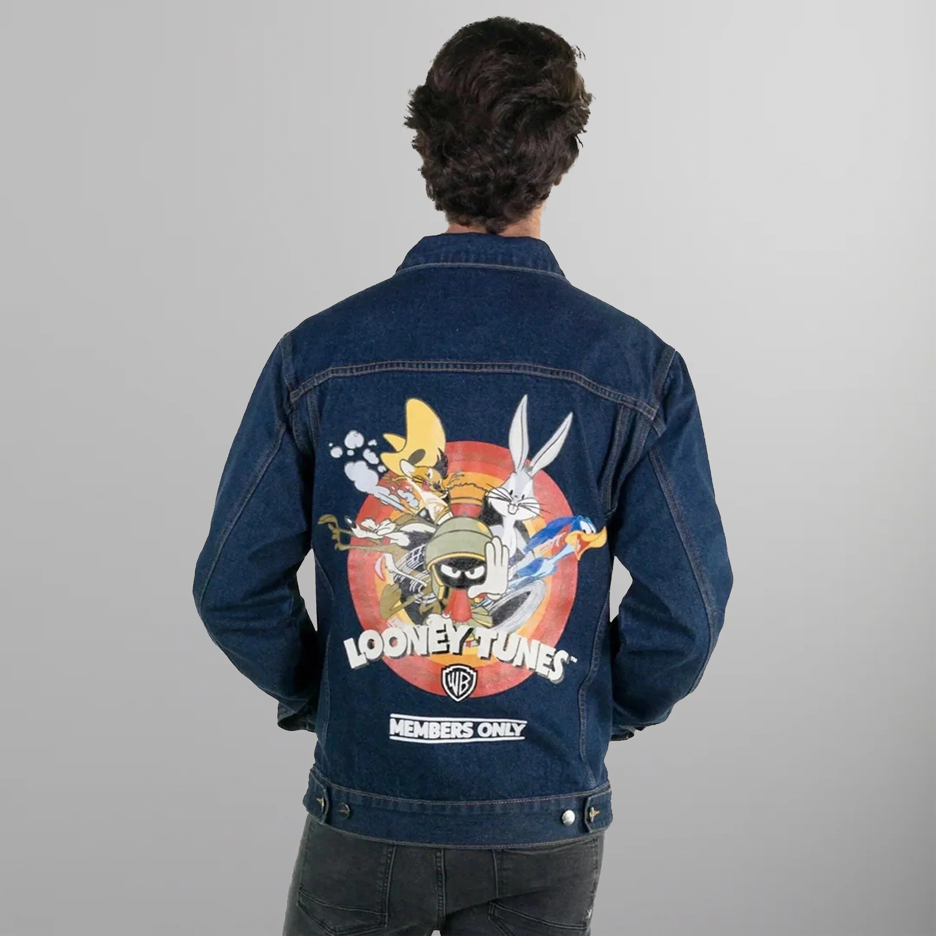 Men's Looney Tunes Denim Trucker Jacket - FINAL SALE
