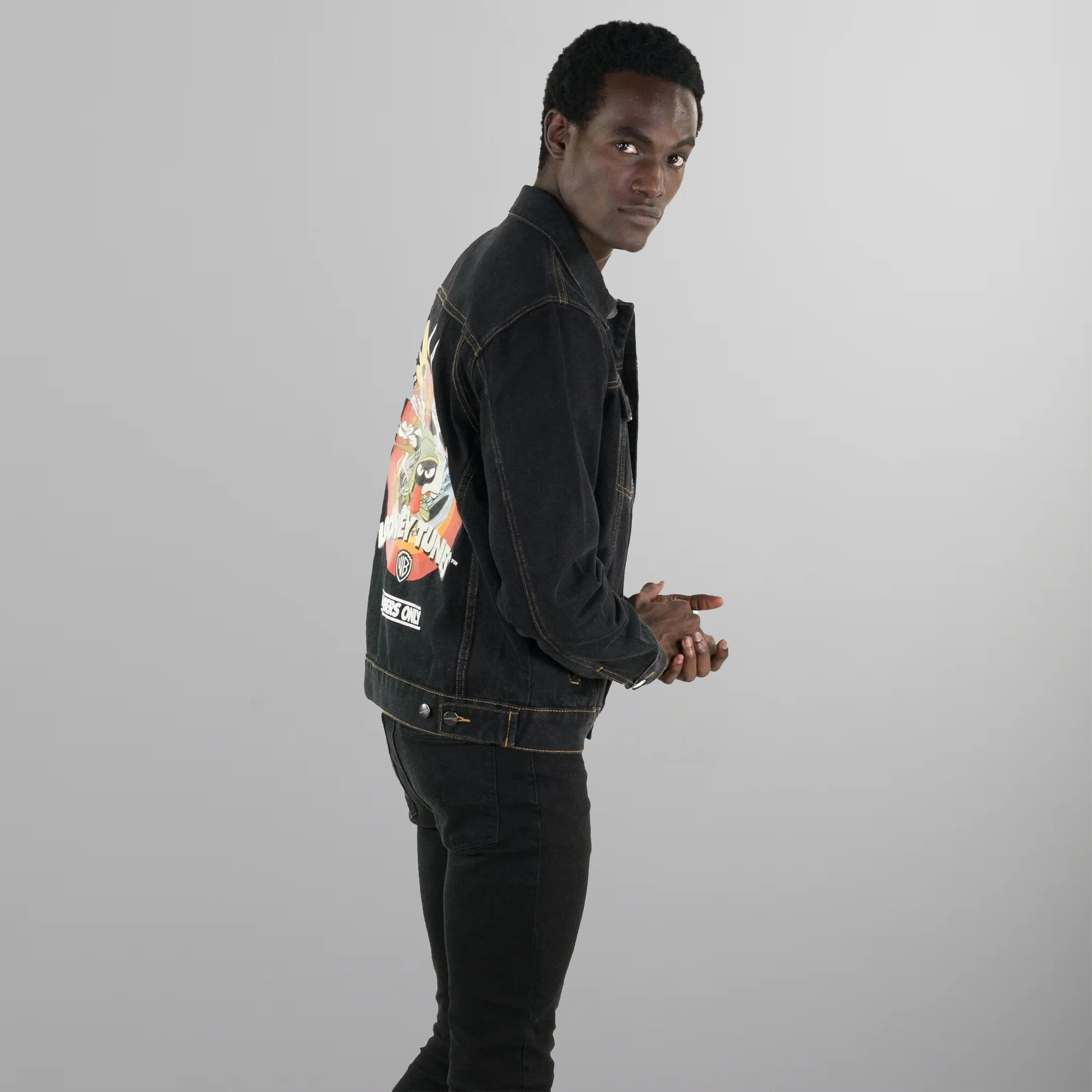 Men's Looney Tunes Denim Trucker Jacket - FINAL SALE