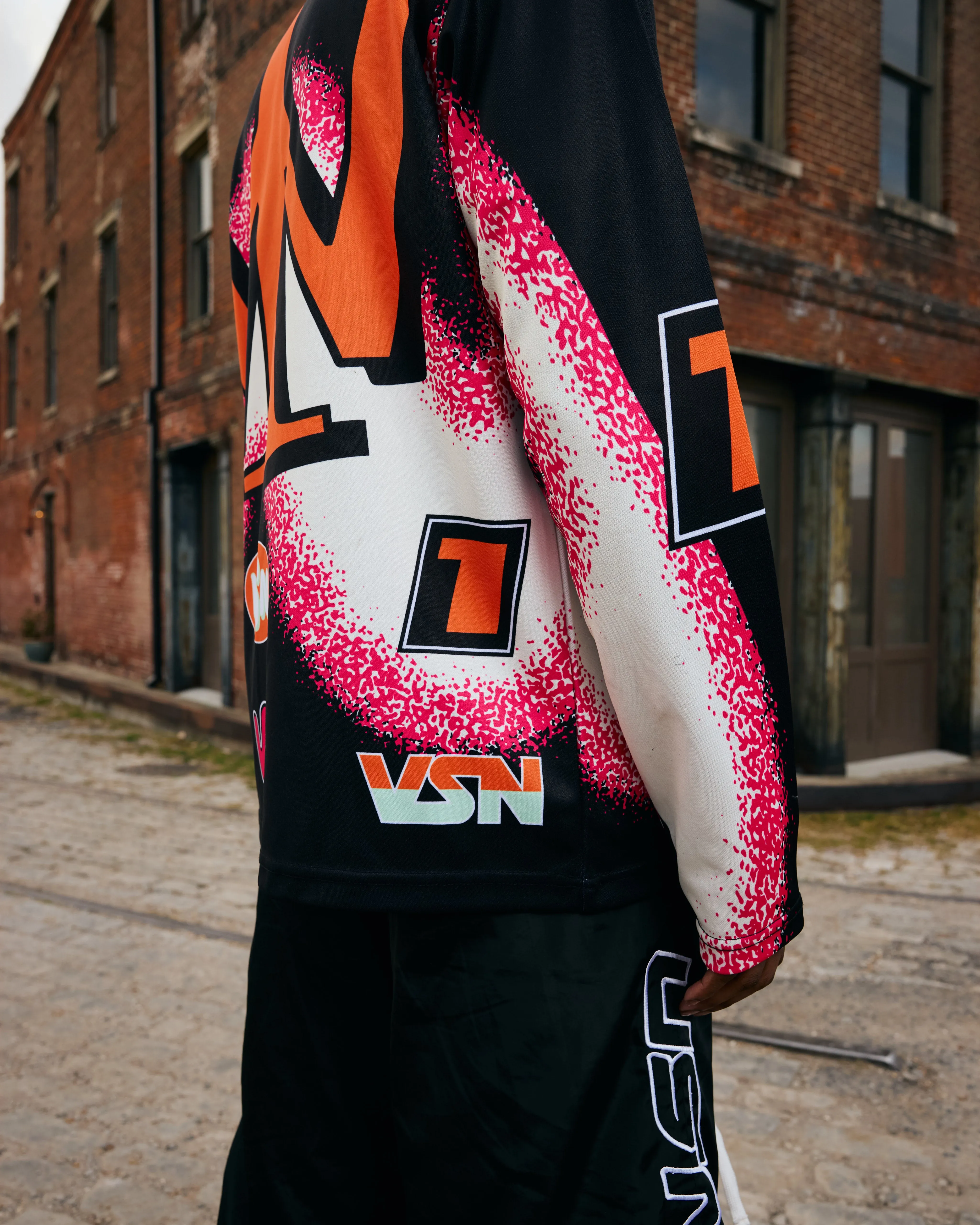 Motorsport Longsleeve Jersey (Black) [Premium   Heavyweight]