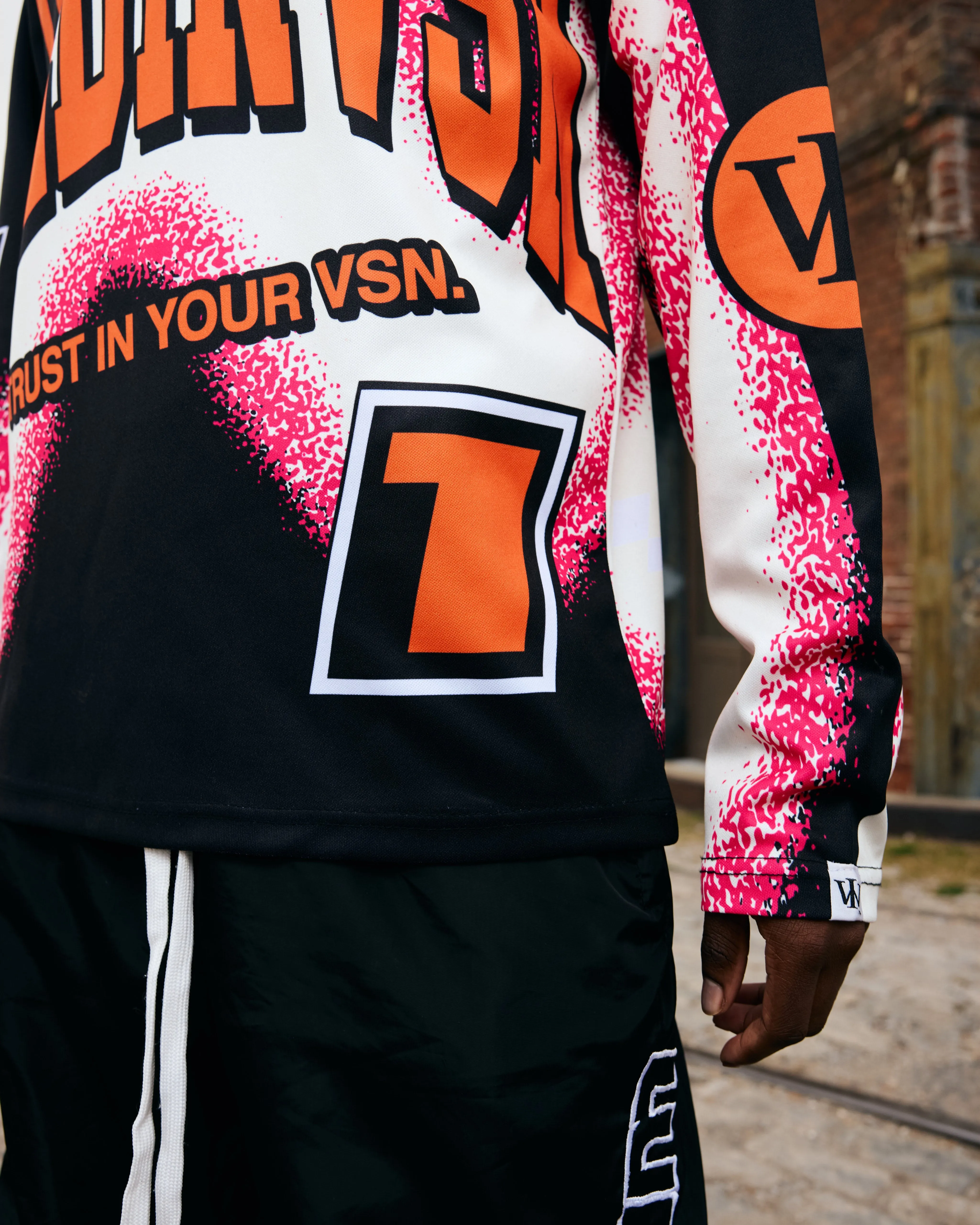 Motorsport Longsleeve Jersey (Black) [Premium   Heavyweight]