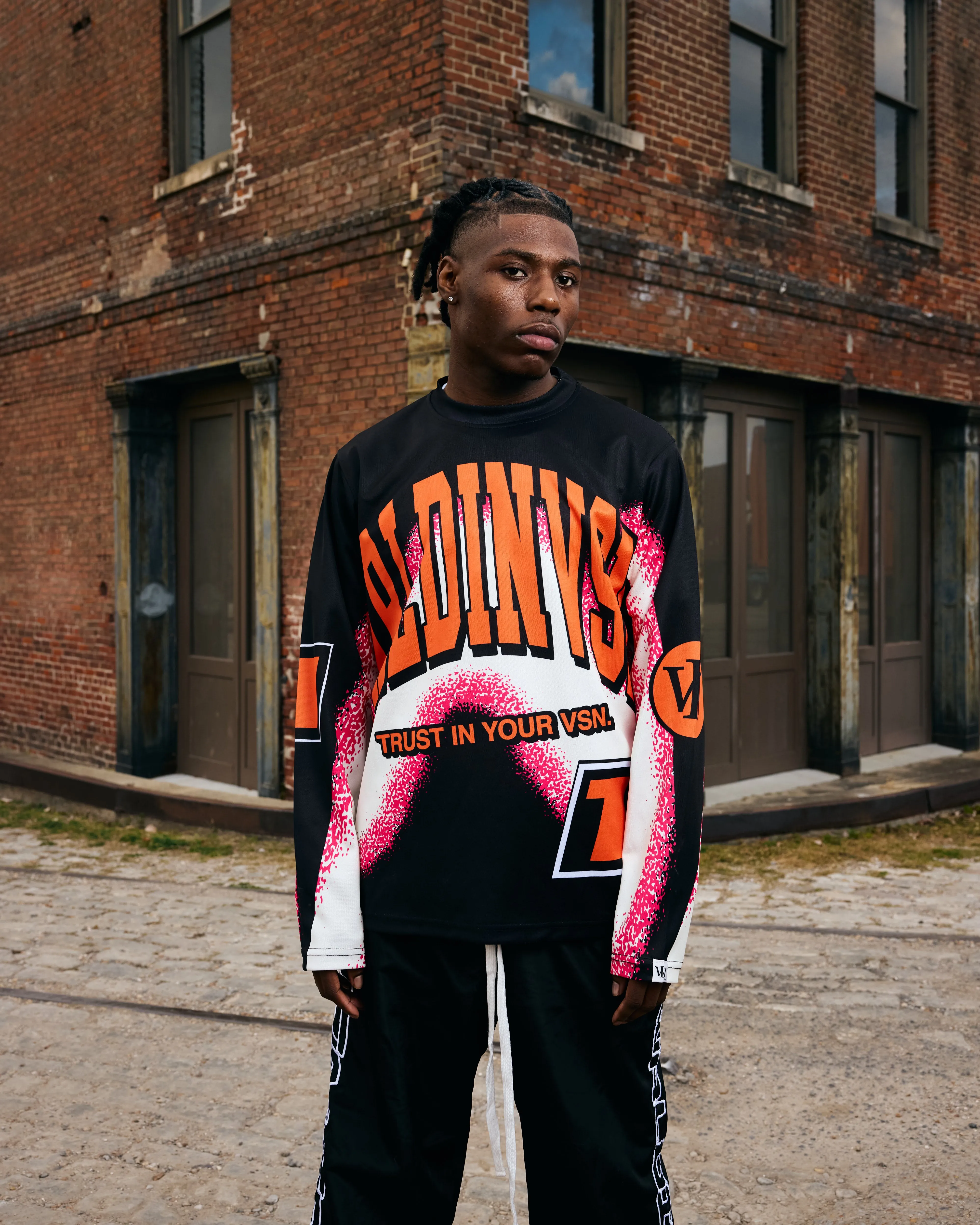 Motorsport Longsleeve Jersey (Black) [Premium   Heavyweight]