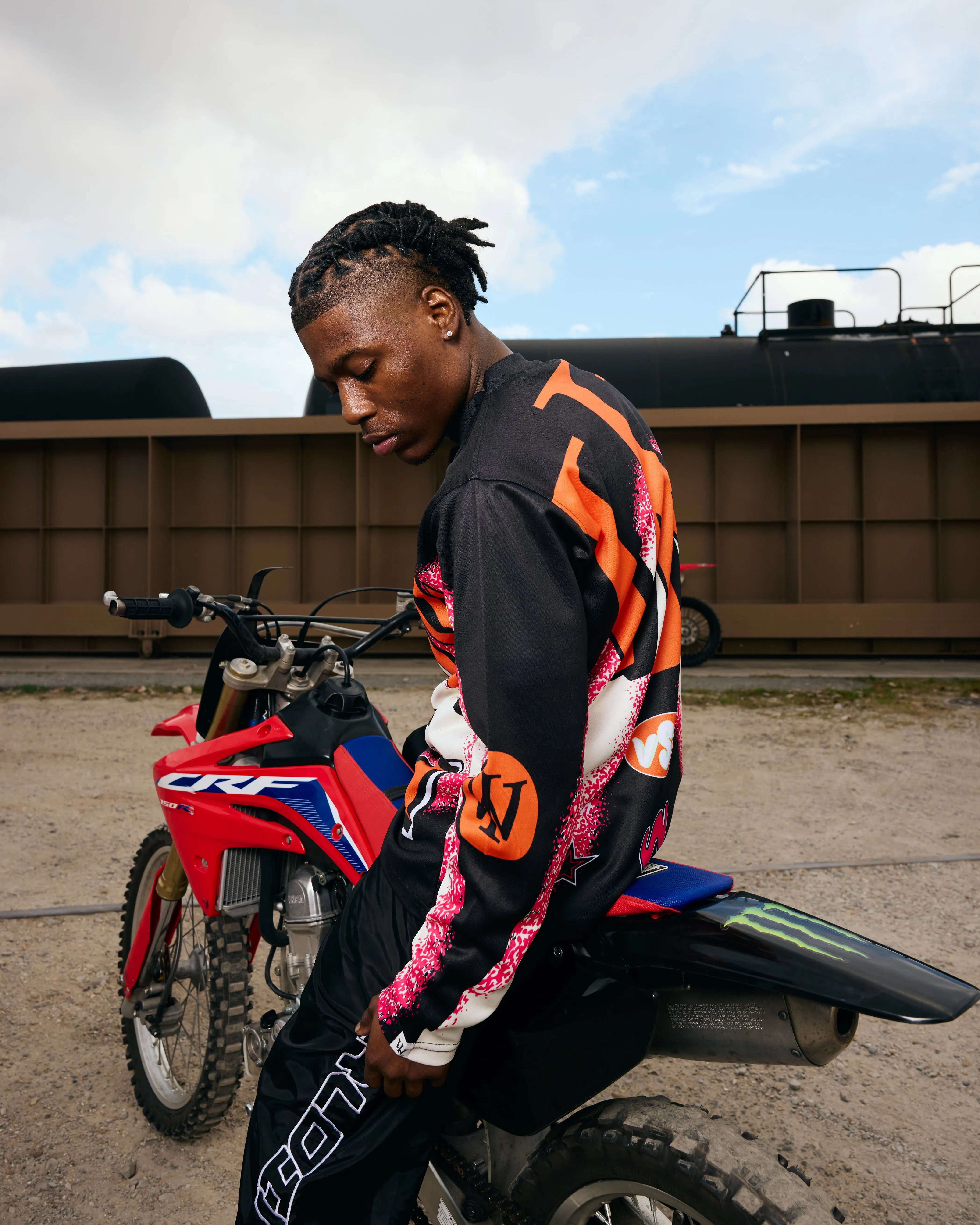 Motorsport Longsleeve Jersey (Black) [Premium   Heavyweight]