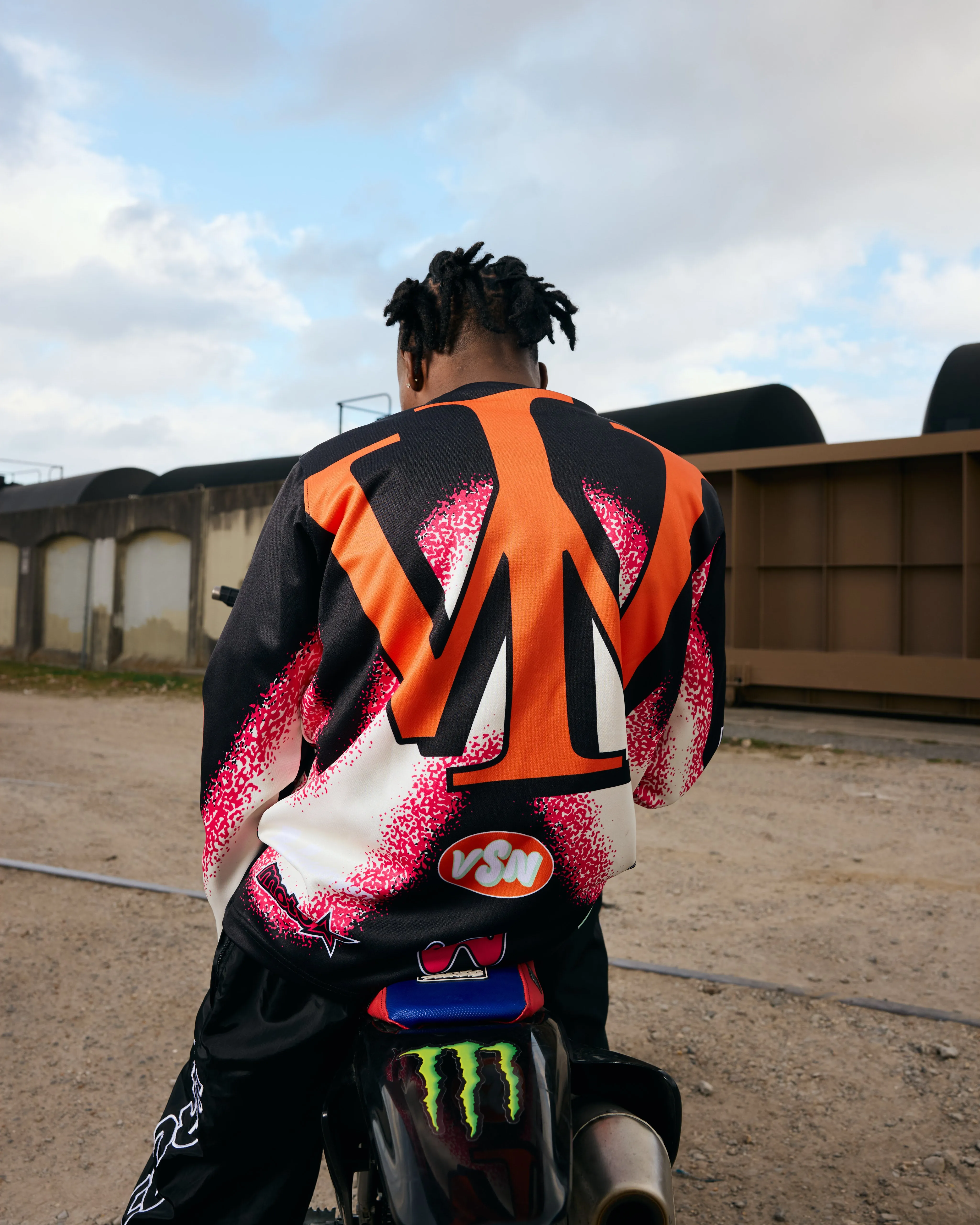 Motorsport Longsleeve Jersey (Black) [Premium   Heavyweight]