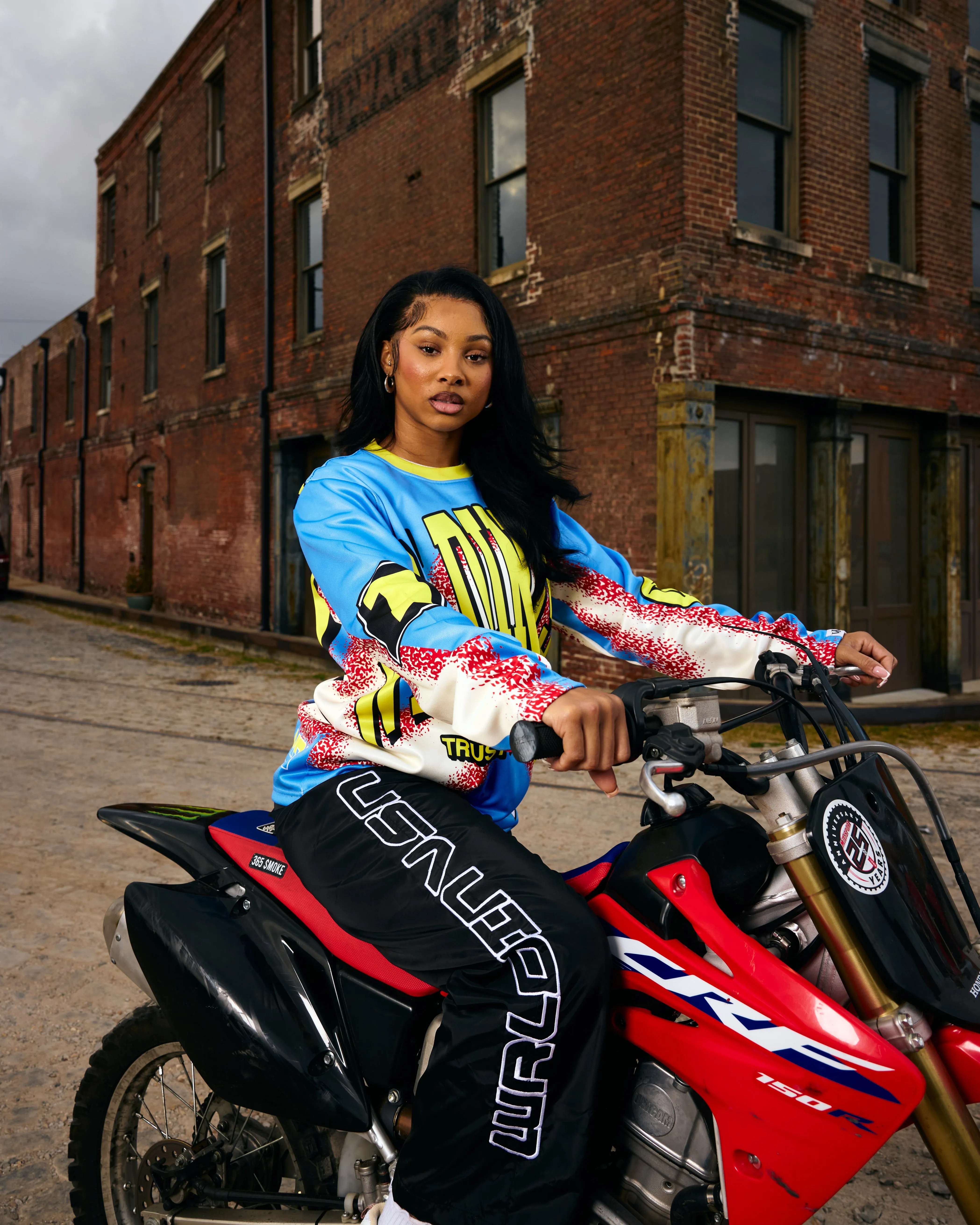 Motorsport Longsleeve Jersey (Blue/Yellow) [Premium   Heavyweight]